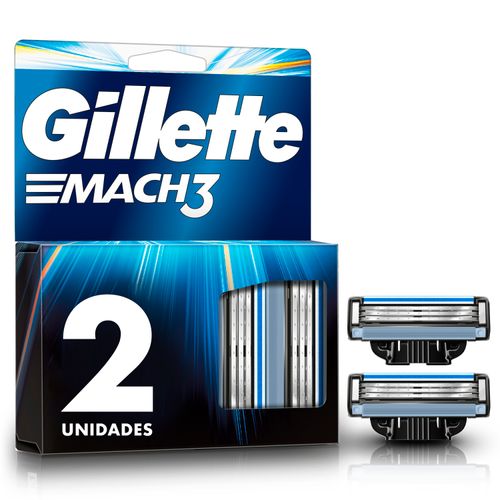 Repuestos de Afeitar Gillette Mach3 con Hojas más Afiladas, 2 Unidades