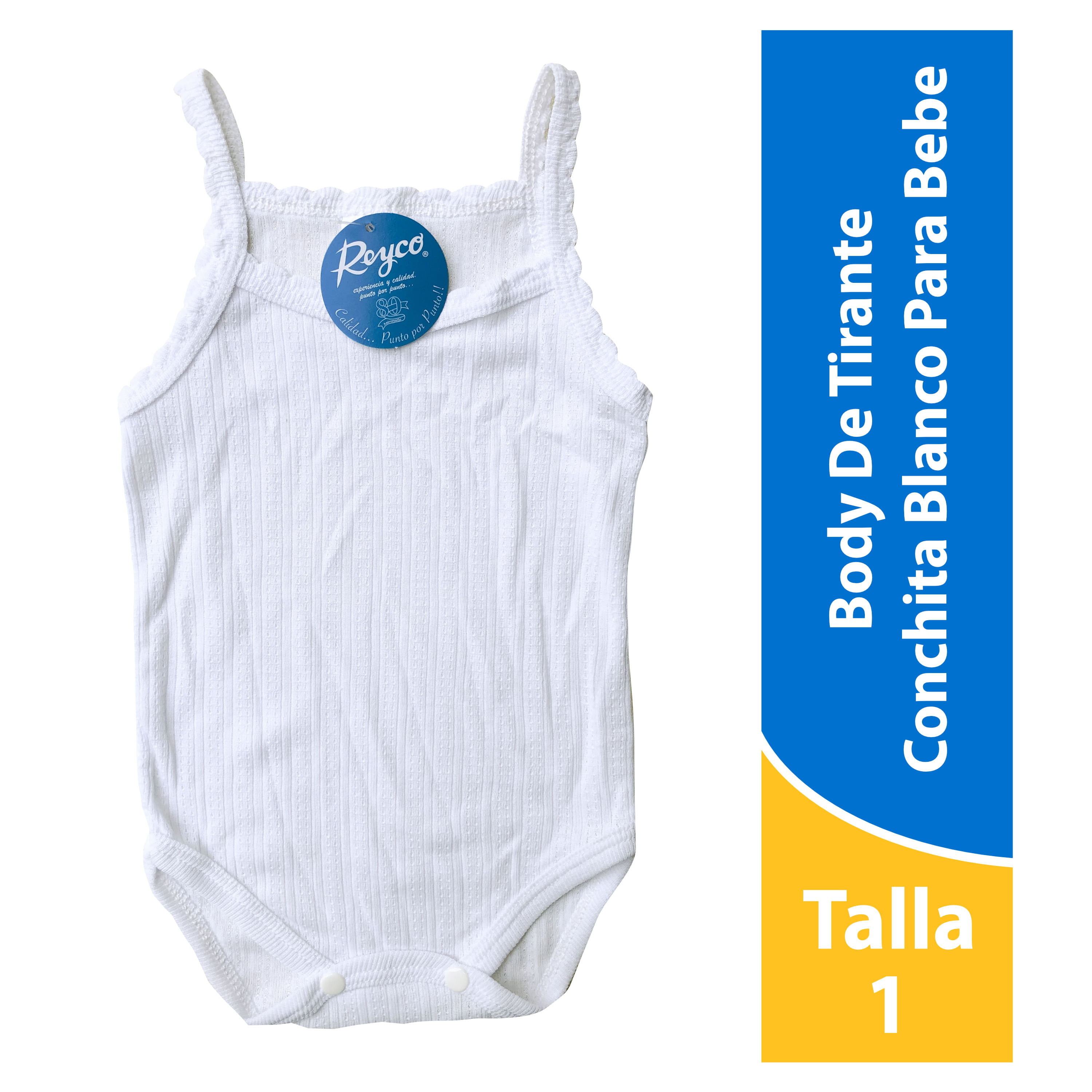 Comprar Body Para Bebé Reyco Unisex Blanco Talla 3-6 Meses