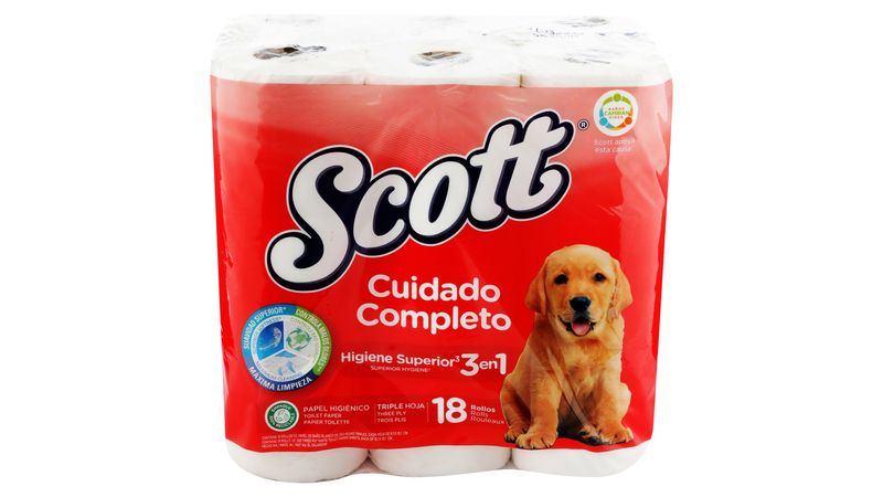 Comprar Papel Higiénico Scott Cuidado Completo 3En1 Triple Hoja - 18 rollos, Walmart Costa Rica - Maxi Palí