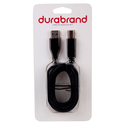 Cable Durabrand FSUSBAB001 de impresora 6 pies