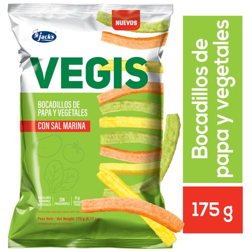 Snacks Jack´s Vegis Papa Y Vegetales - 175g