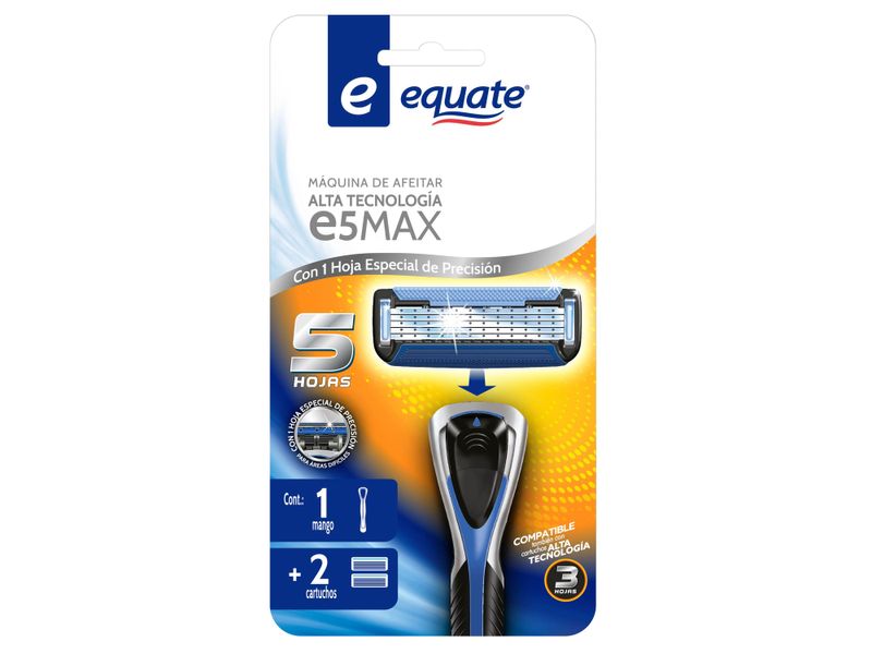 M-quina-De-Afeitar-Equate-E5-Max-Mango-2-Cartuchos-1Pza-2-80862