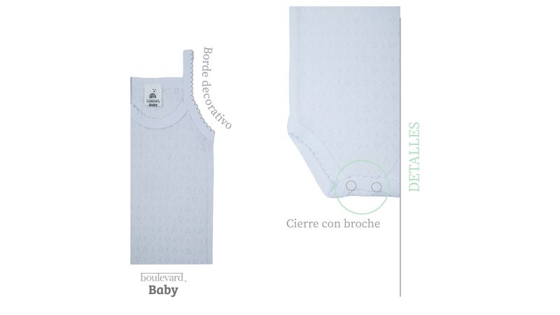 Comprar Body Para Bebé Reyco Unisex Blanco Talla 3-6 Meses