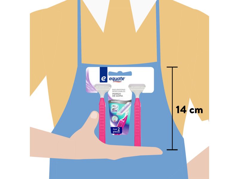 Rasuradoras-Desechables-Equate-2-Hojas-Mango-De-Goma-Antidesliz-2Pza-4-38787