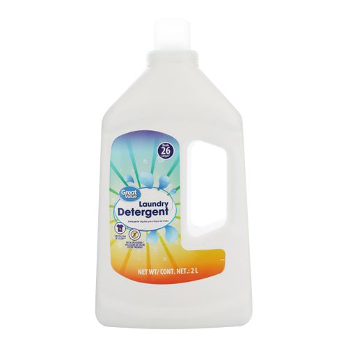 Detergente líquido Great Value para ropa blanca y color -2000ml