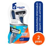 Rasuradoras-Desechables-Equate-3-Hojas-Antidesliz-2Pzas-1-57304