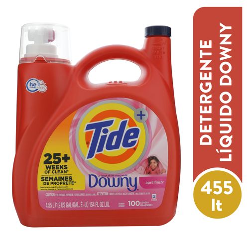 Detergente Líquido Tide Con Un Toque De Downy April Fresh -4,55Lt