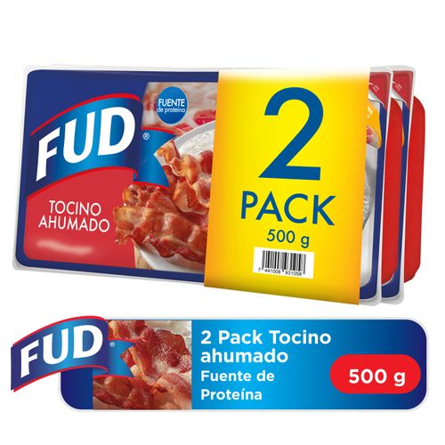 Tocino Ahumado Fud 2 Pack - 500g