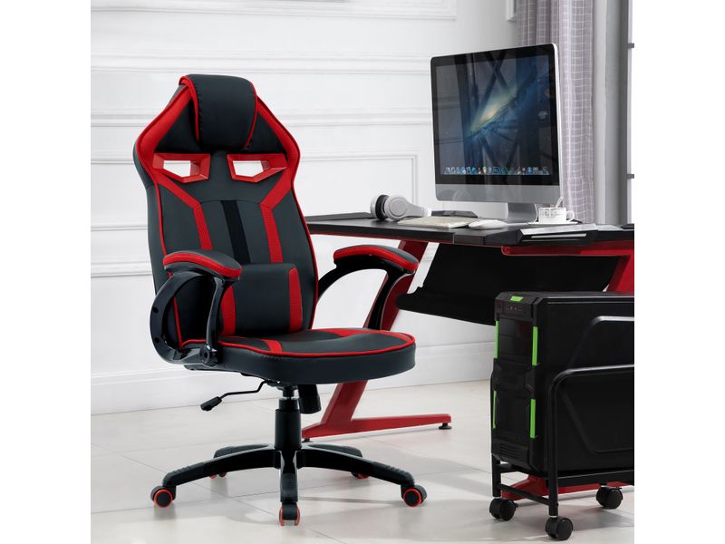 Silla-Gamer-Roja-Mainstays-Reclinable-Altura-Ajustable-Y-Respaldo-Lumbar-65x-69x-115-125Cm-5-83198