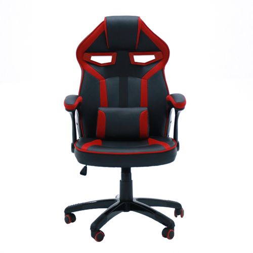 Silla Gamer Roja Mainstays, Reclinable, Altura Ajustable Y Respaldo Lumbar, 65x 69x 115-125Cm