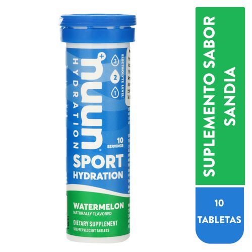 Hidratante Nuun Sport Watermelon -55 gr