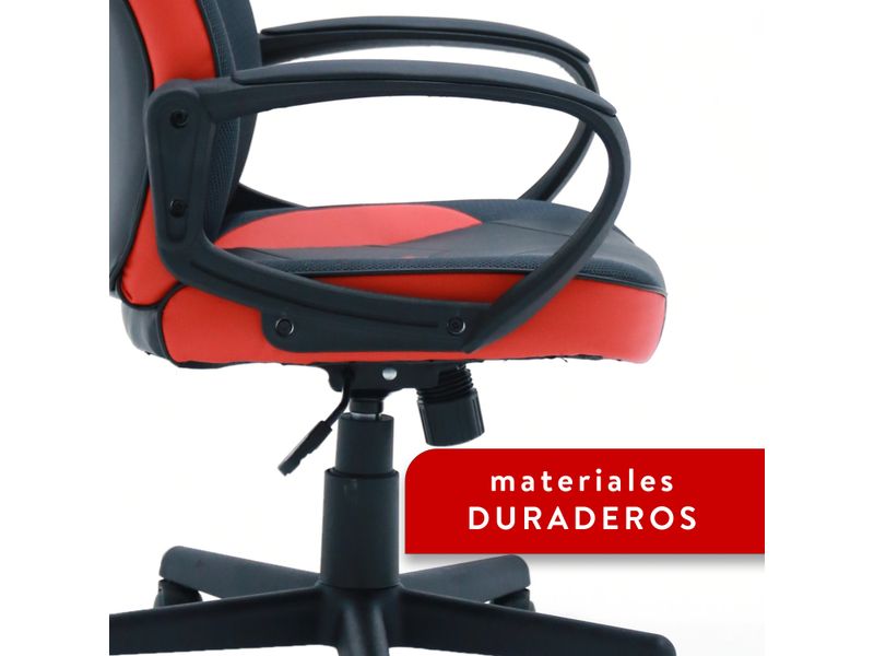 Silla-Gamer-Roja-Mainstays-Reclinable-Altura-Ajustable-W64-D65-H102-112Cm-5-81617