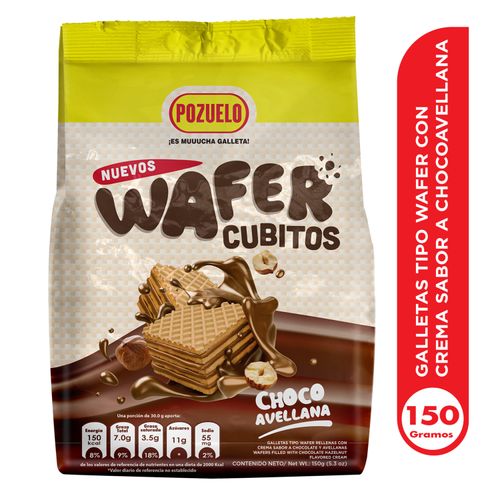 Galleta Pozuelo Wafer Cubitos Chocoavella - 150g