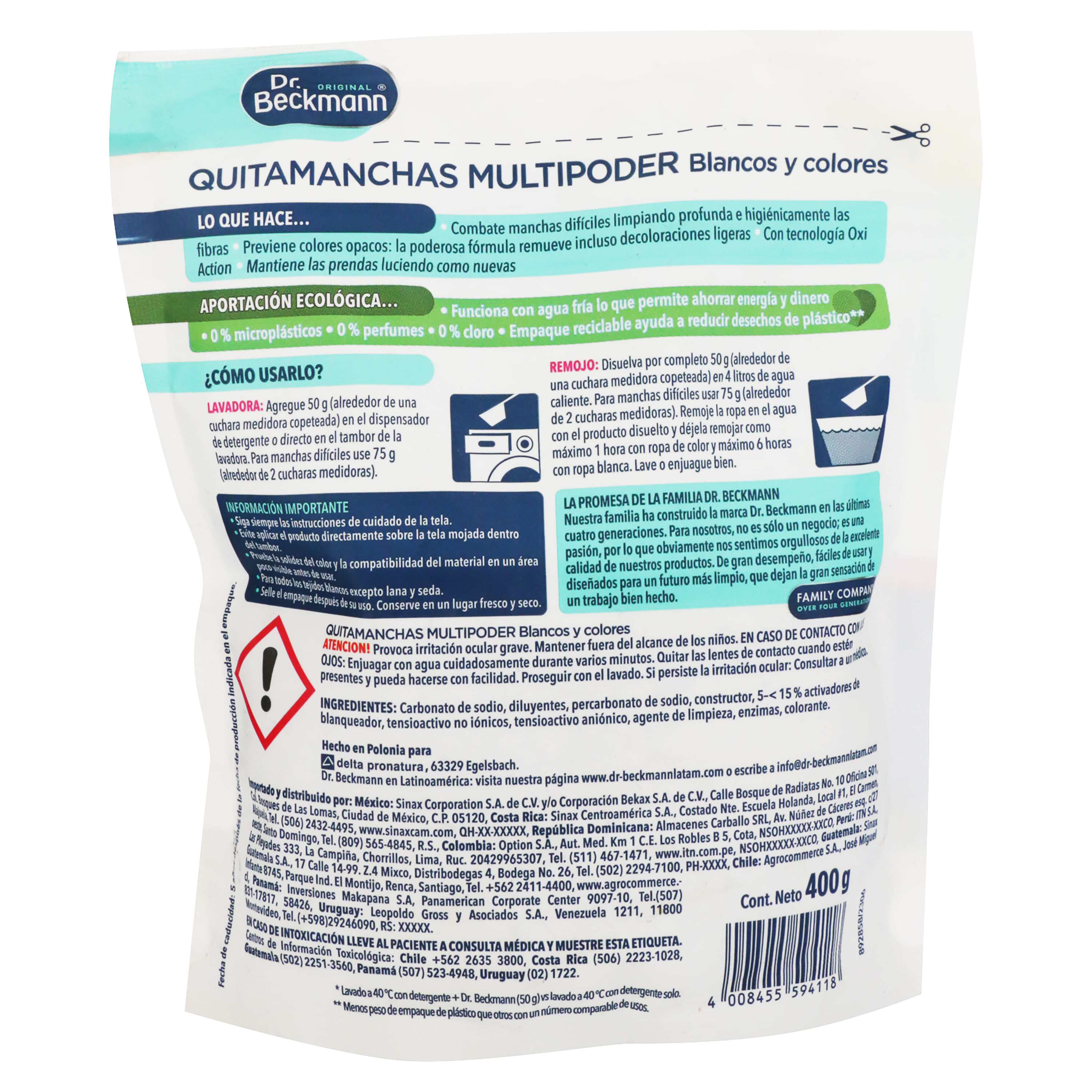 Quitamanchas Oxi Magic, Ropa Blanca -1000 gr