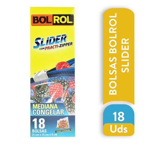 Bolsa Bolrol Slider Congelar Mediana - 18 Unidades