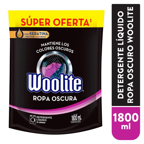 Detergente Woolite Ropa Oscura Doypack -1800ml