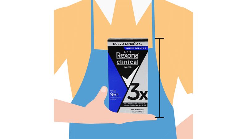 Desodorante Creme Rexona Clinical Masculino Clean 58g REXONA