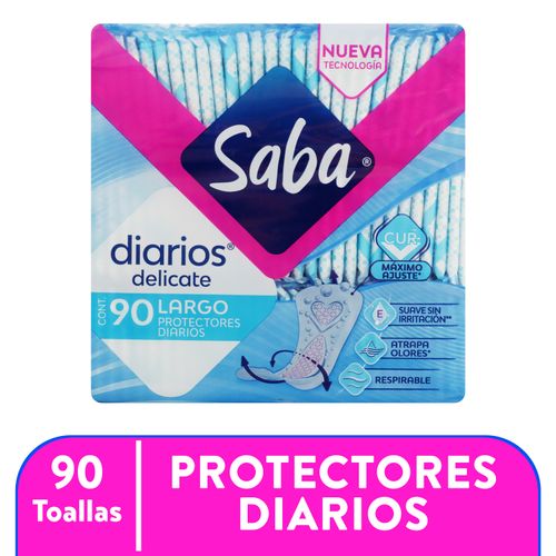 Protectores Diarios Saba Regular Delicate - 90Uds