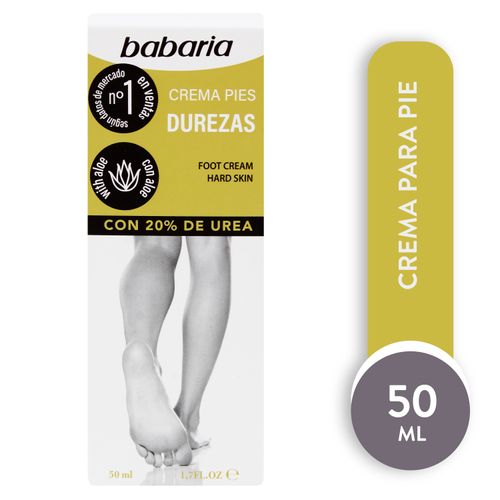 Crema para pies Babaria anti durezas con aloe - 50 ml