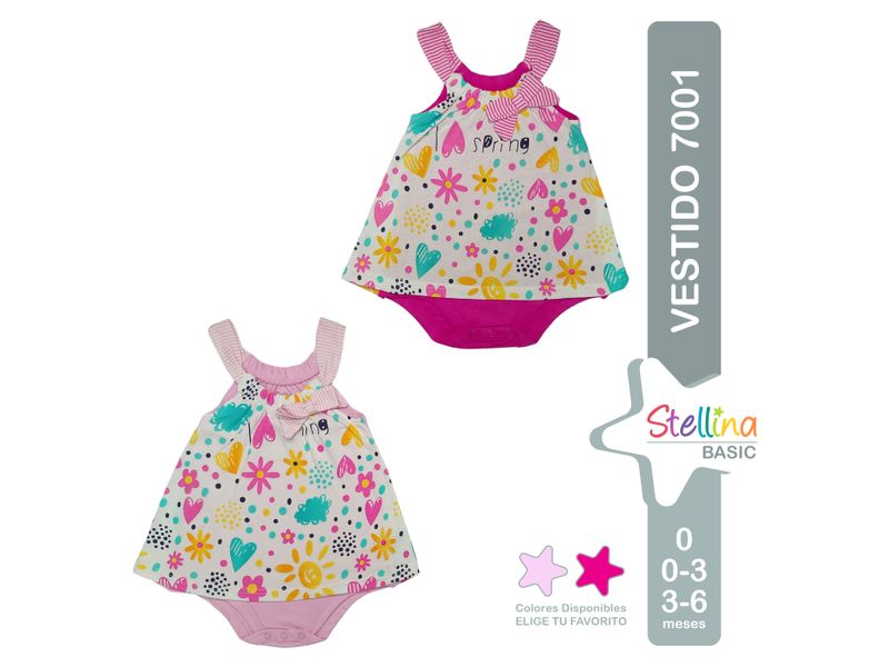 Vestido-Para-Bebita-Stellina-Basic-100-Algod-n-Dos-Colores-A-Elegir-Talla-0-0A3-Y-3A6-Meses-1-92817
