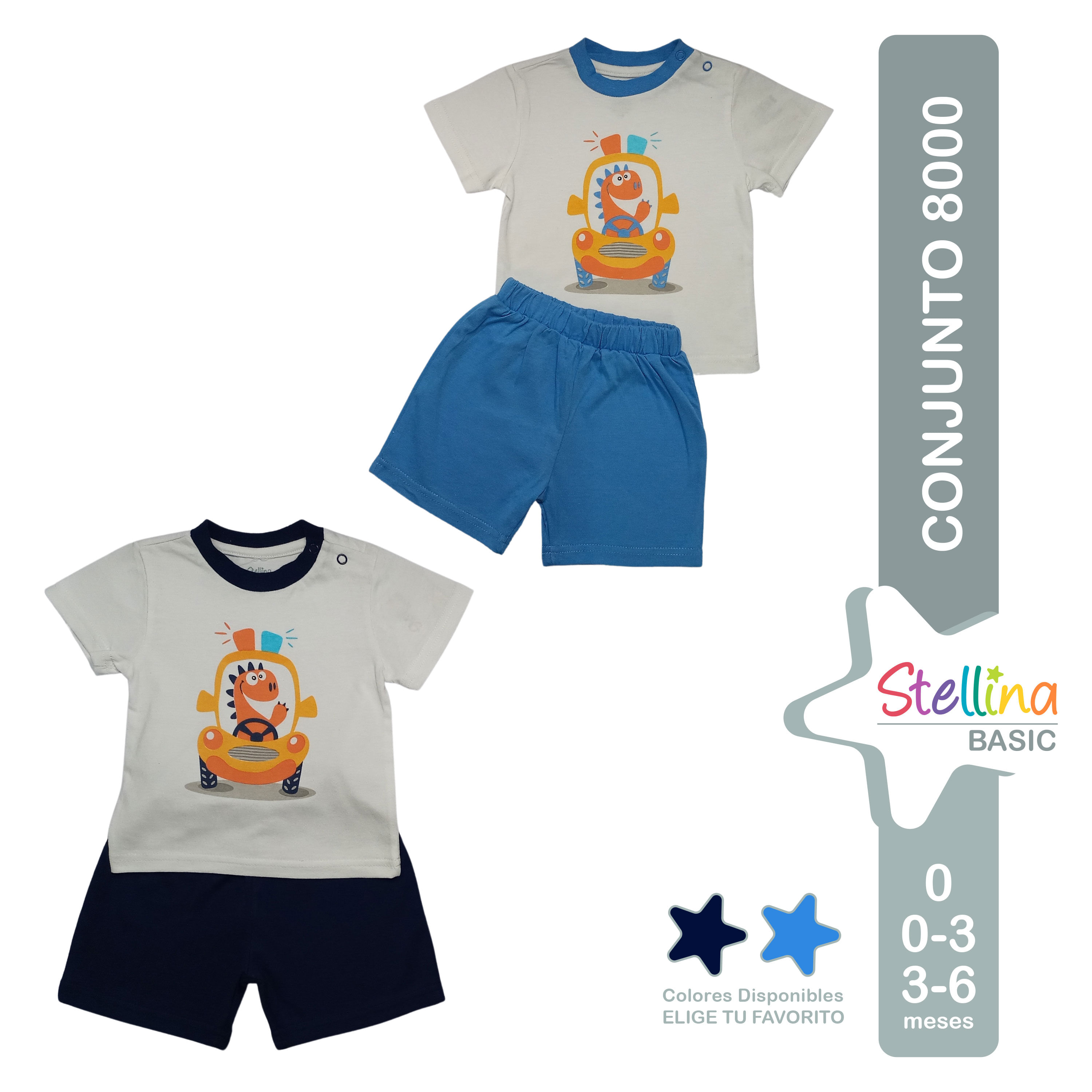 Comprar Conjunto Para Beb Stellina Basic 100 algod n Dos