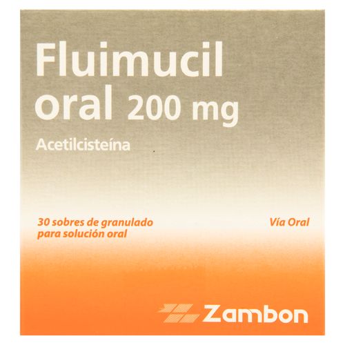 Fluimucil 200 Mg sobre, Precio indicado por unidad