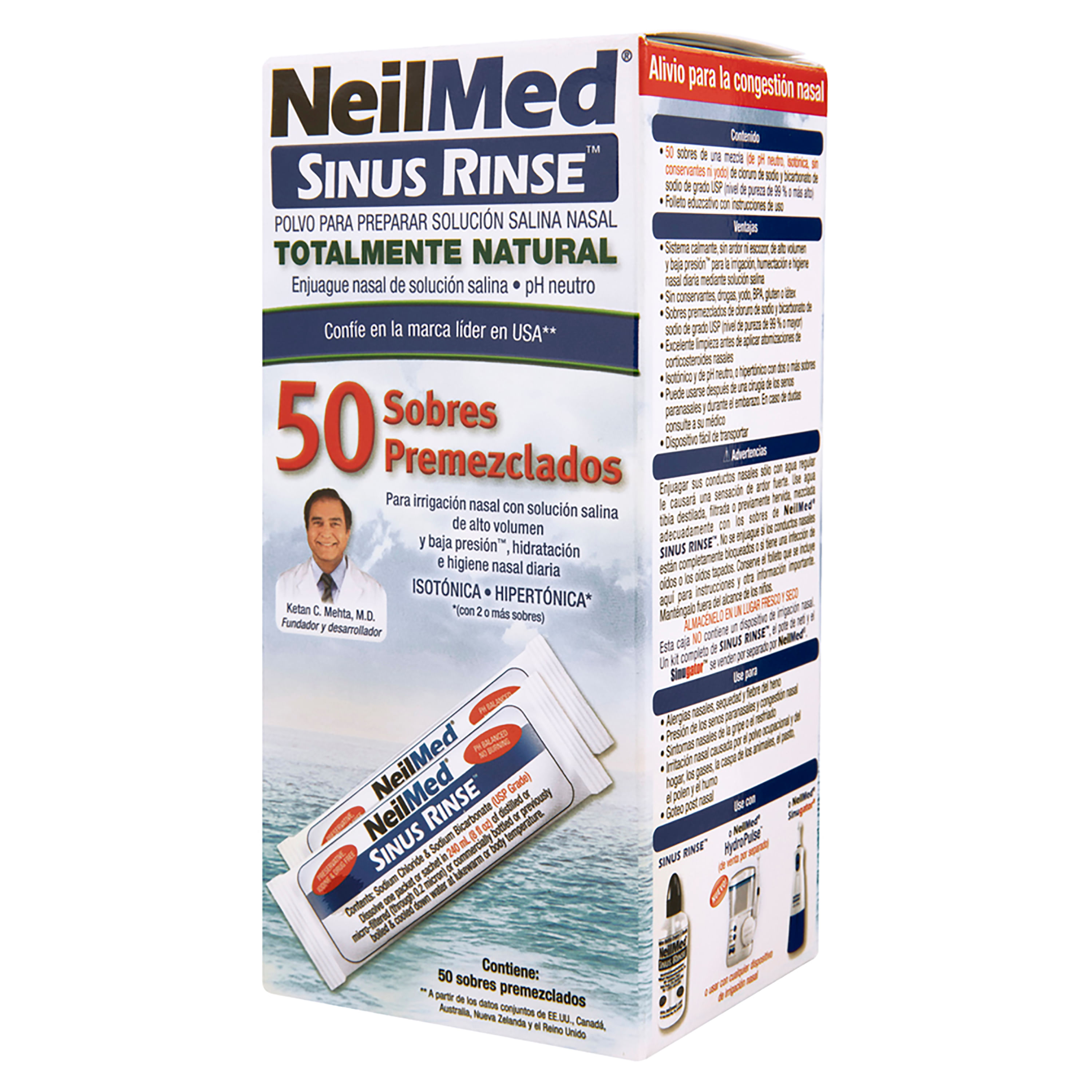 Comprar Polvo Para Preparar Solucion Salina Nasal Sinus Rinse Refil ...