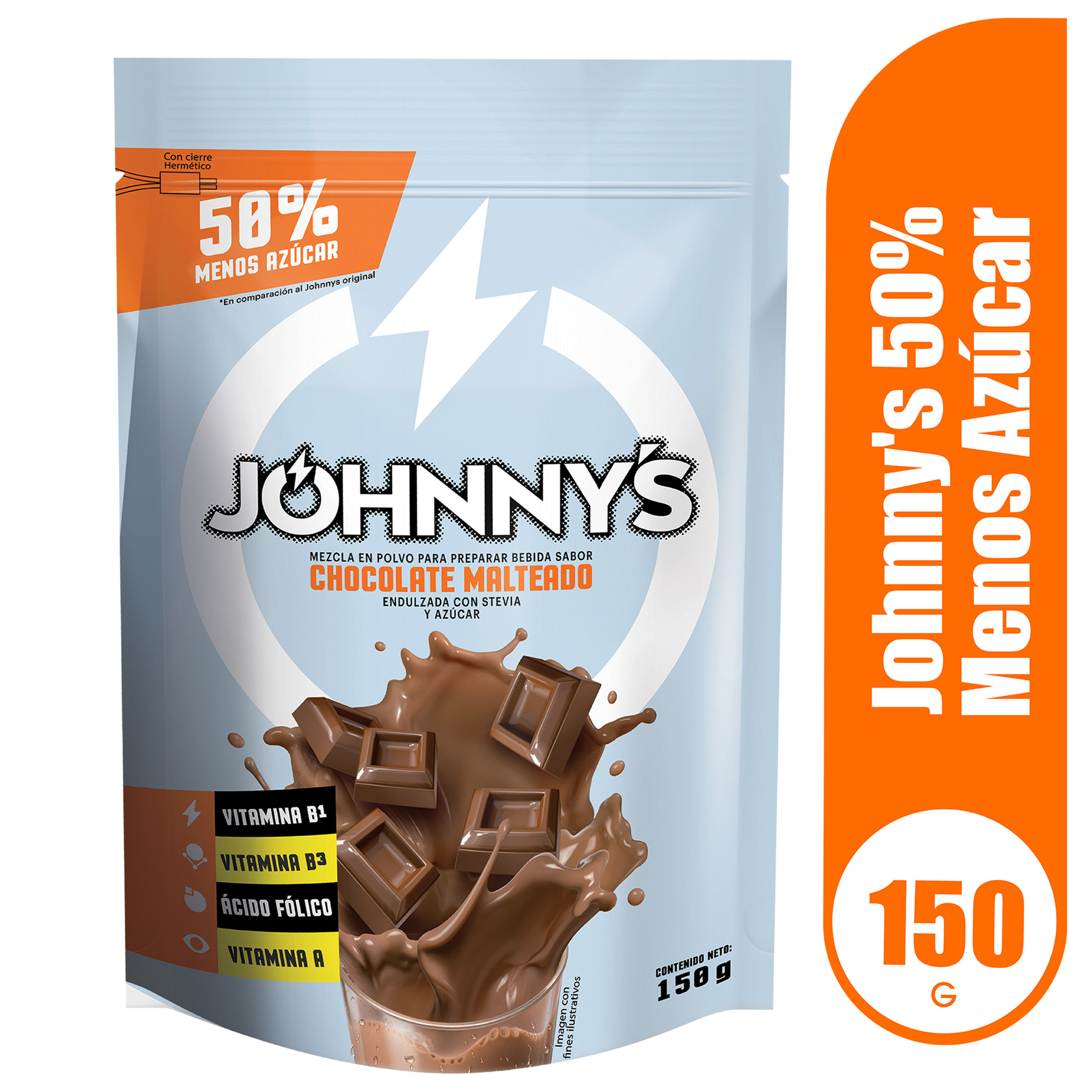 Chocolate-en-polvo-Johnny-s-50-menos-az-car-150-g-1-74584