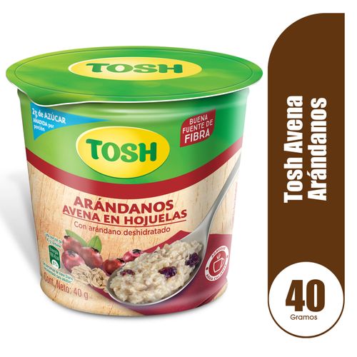 Avena Tosh cup arándano - 40 g