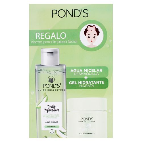 Gel Facial Marca Pond's, Aloe Más Agua Micelar -110 ml