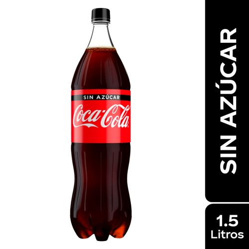 Gaseosa Coca Cola sin azúcar - 1.5L