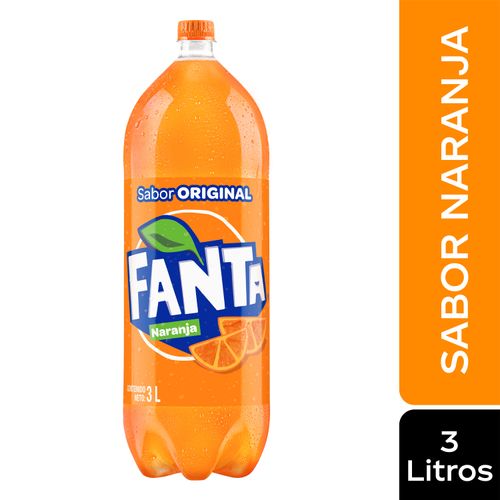 Gaseosa Fanta Naranja regular - 3 L