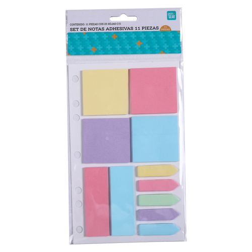 Notas adhesivas Pen Gear, combo -11 pzas