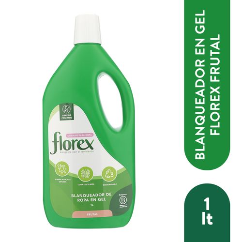 Blanqueador Florex, Gel Para Ropa -1000 ml