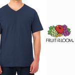 Camiseta-Fruit-Of-The-Loom-Cuello-V-color-azul-Talla-M-5-87715