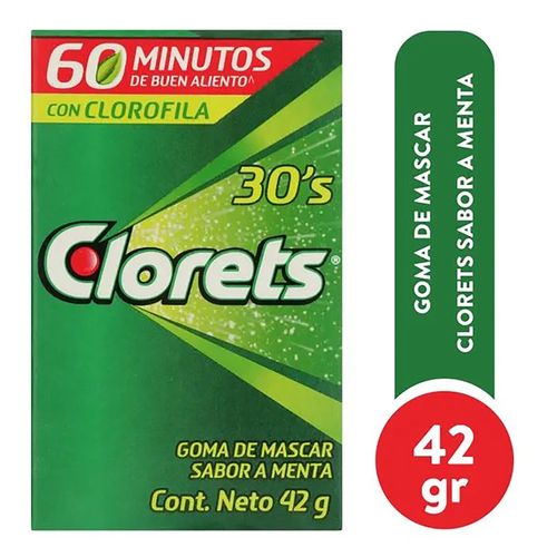 Chicle Clorets Verde Valu - 42 g