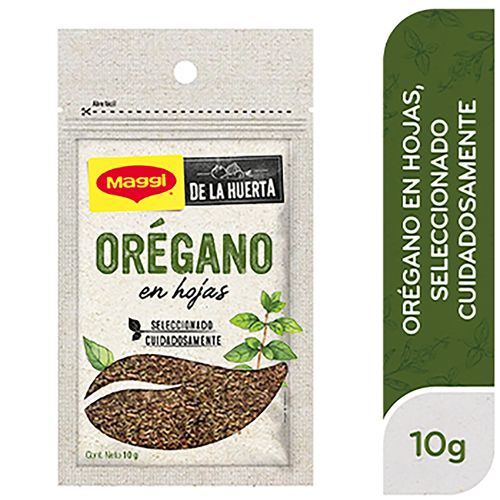 Sazonador Maggi Orégano En Hoja De La Huerta Bolsa Resellable - 10g