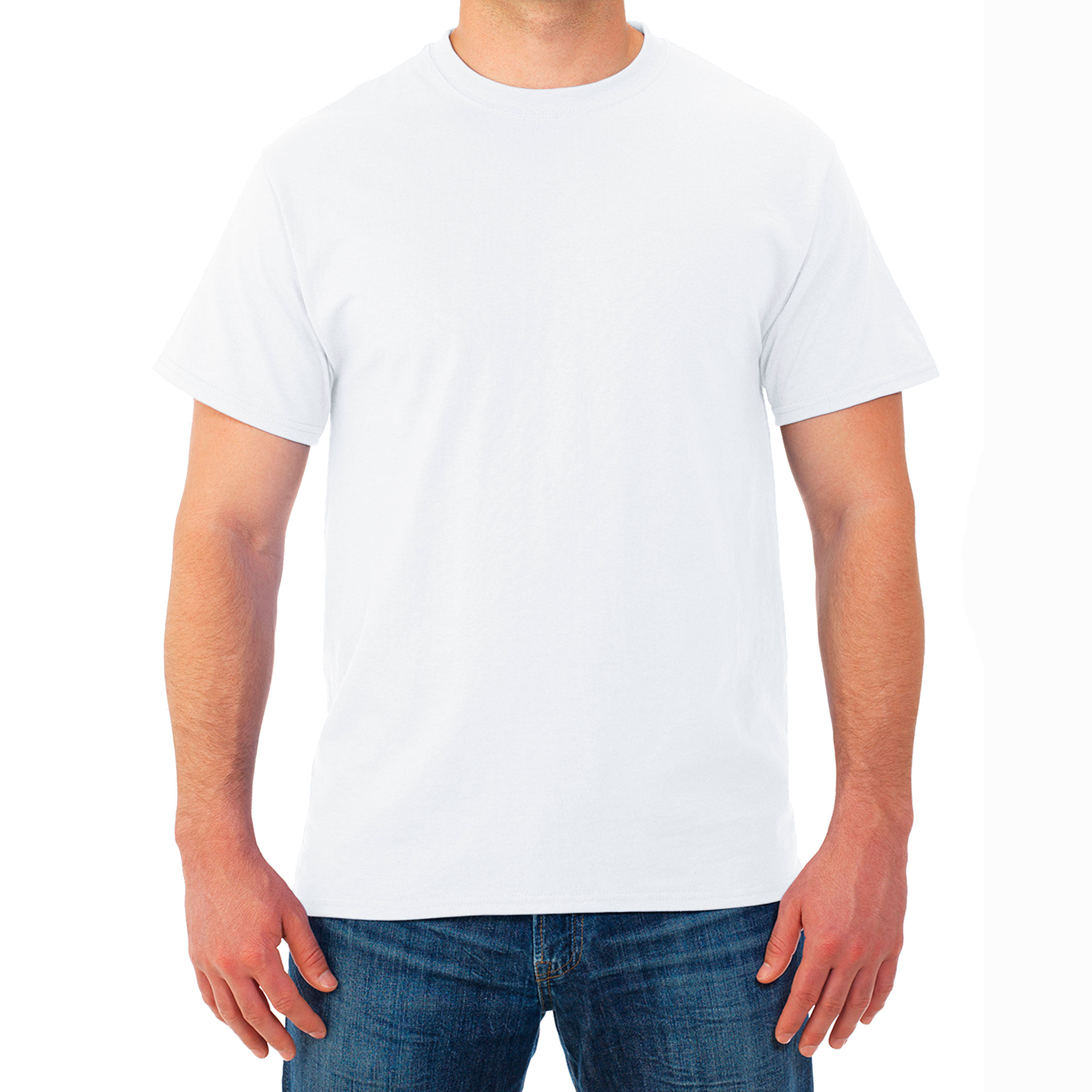 Camiseta Fruit Of The Loom Cuello Redondo color Blanco Talla M