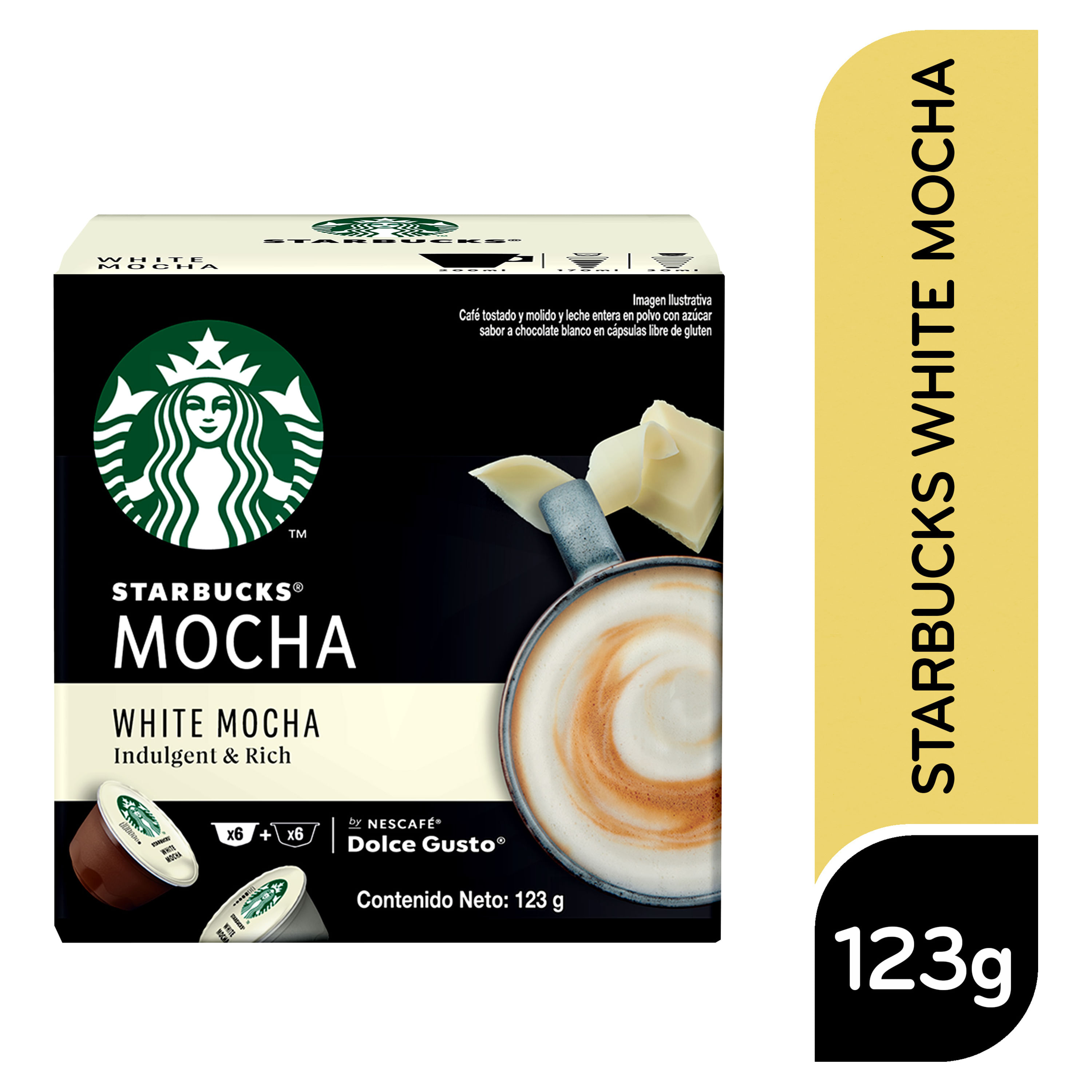 Comprar Café Starbucks By Nescafé Dolce Gusto Mocha White 12 Cápsulas -  123g
