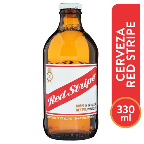 Cerveza Red Stripe Vidrio- 330ml