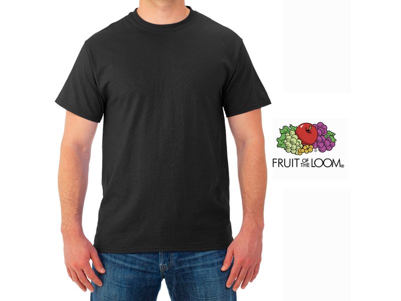 Camiseta-Fruit-Of-The-Loom-Cuello-Redondo-color-negro-Talla-L-4-87690