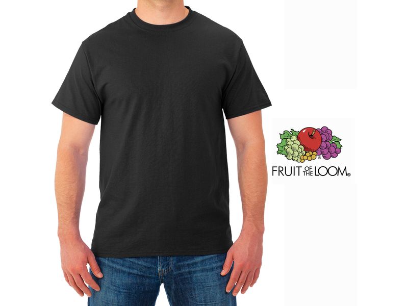 Camiseta-Fruit-Of-The-Loom-Cuello-Redondo-color-negro-Talla-S-4-87692