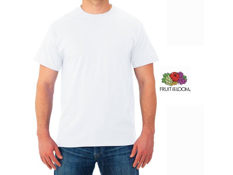 Camiseta-Fruit-Of-The-Loom-Cuello-Redondo-color-Blanco-Talla-S-4-87696