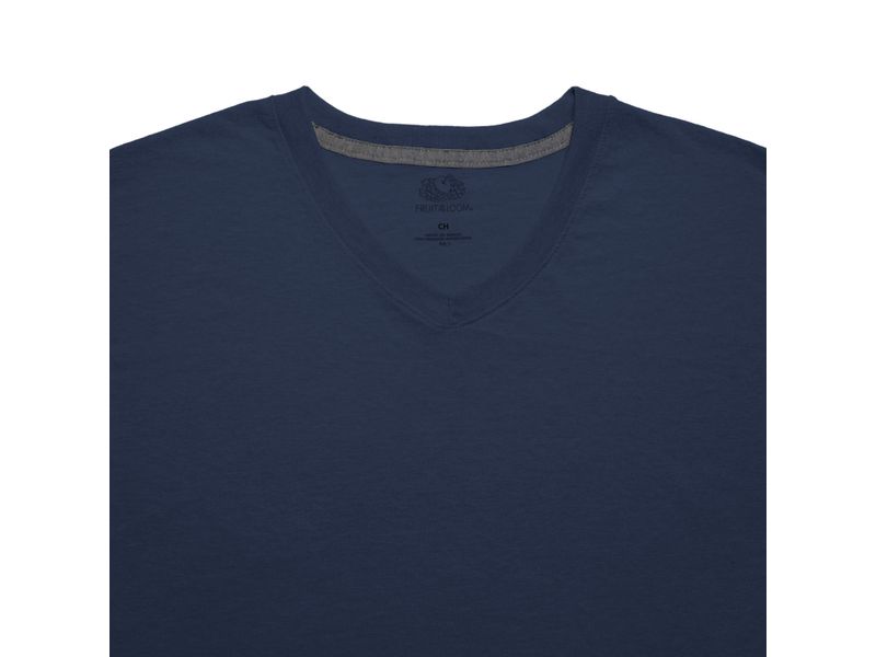 Camiseta-Fruit-Of-The-Loom-Cuello-V-color-azul-Talla-S-3-87716