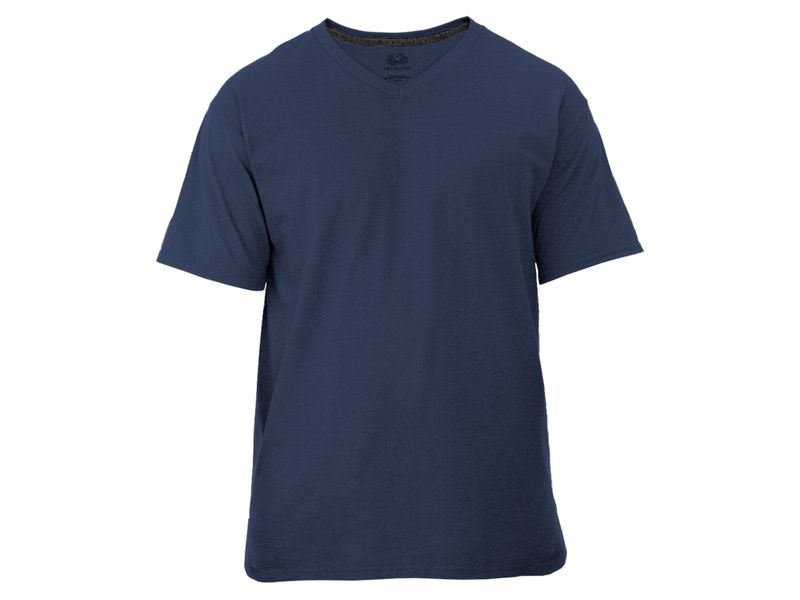 Camiseta-Fruit-Of-The-Loom-Cuello-V-color-azul-Talla-S-1-87716