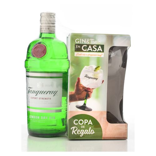 Ginebra Tanqueray London más copa -750ml