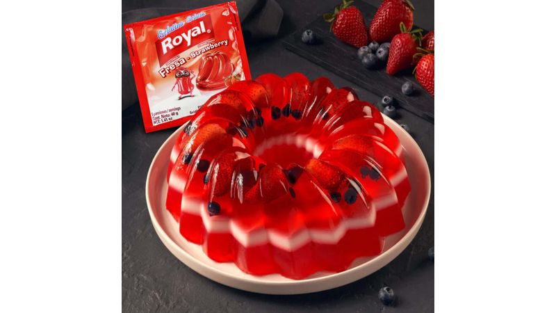 Gelatina sabor fresa sin azúcar Royal caja 31 g - Supermercados DIA