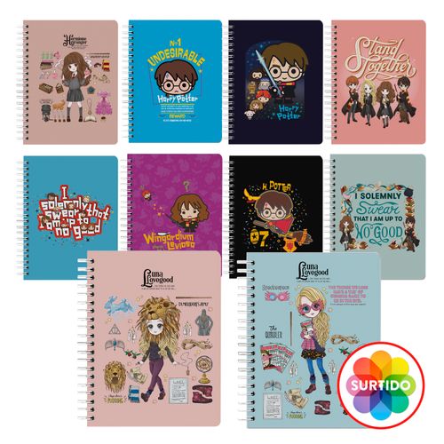 Cuaderno Nottas Espiral Dibujo Surtido Color-100 Hojas