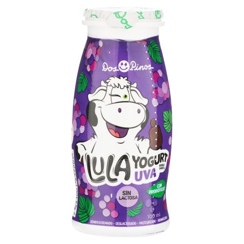 Yogurt lula Dos pinos sabor uva - 100 ml