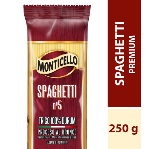 Pasta Monticello Tipo Spaghetti Premium - 250g